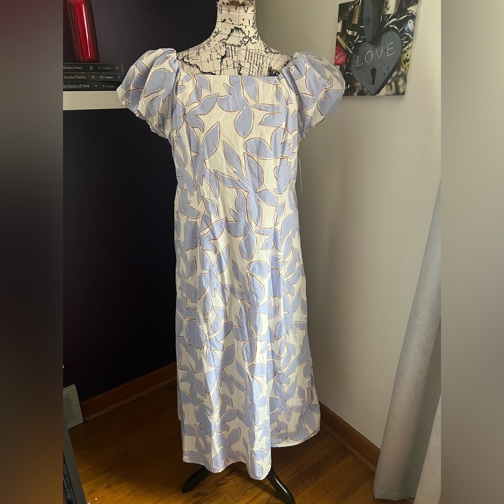 A New Day Puffy Sleeve Summer Dress NWT